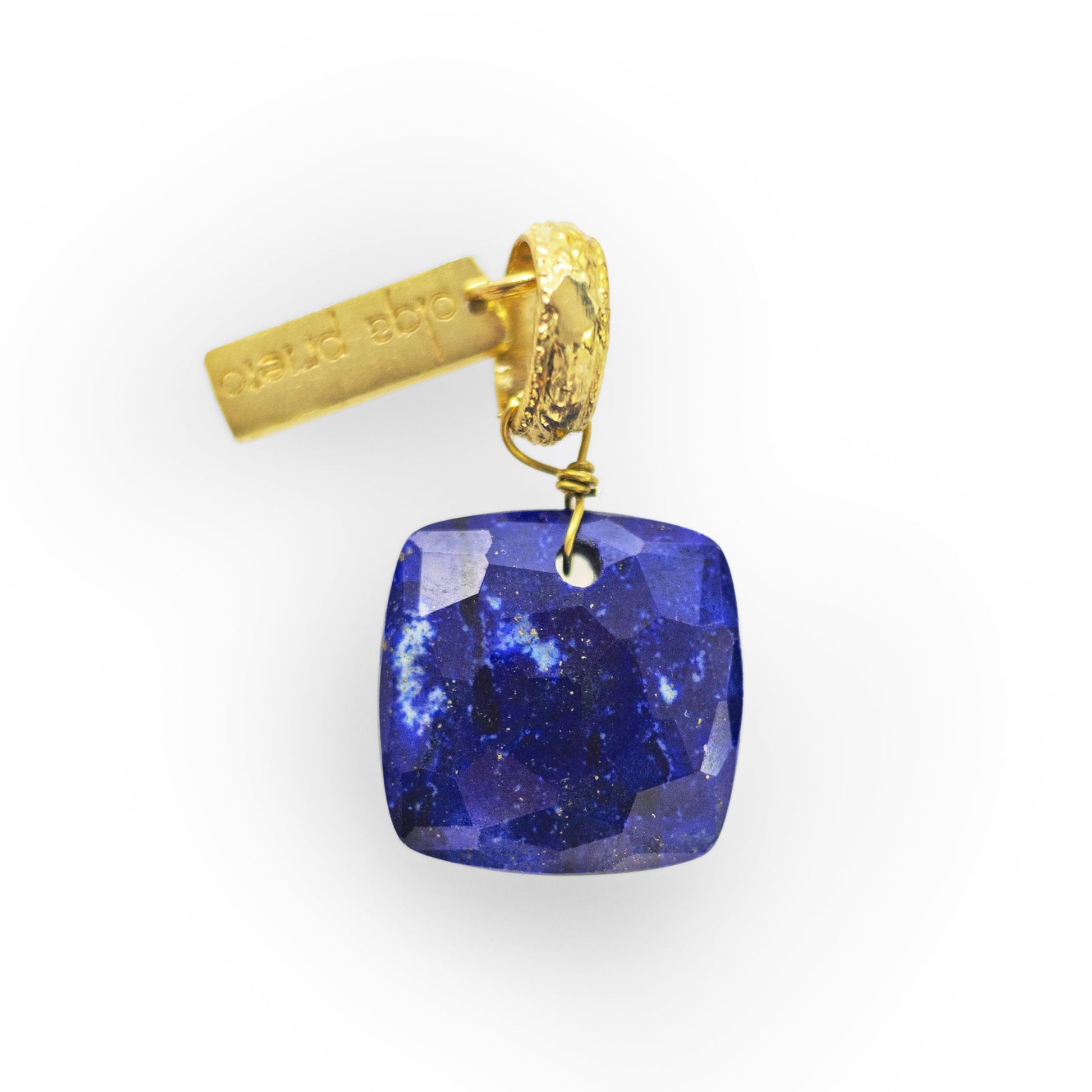 Faceted Lapis Lazuli Pendant