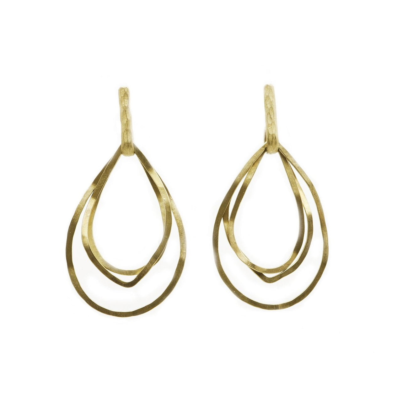 Wavy tears earrings
