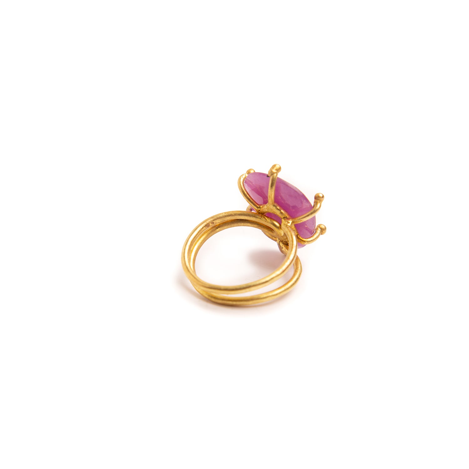 Anillo Milky Rubi
