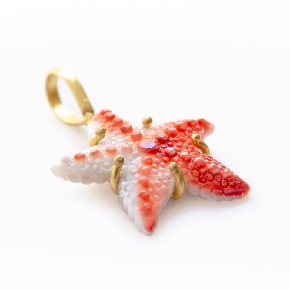 Red Starfish Pendant