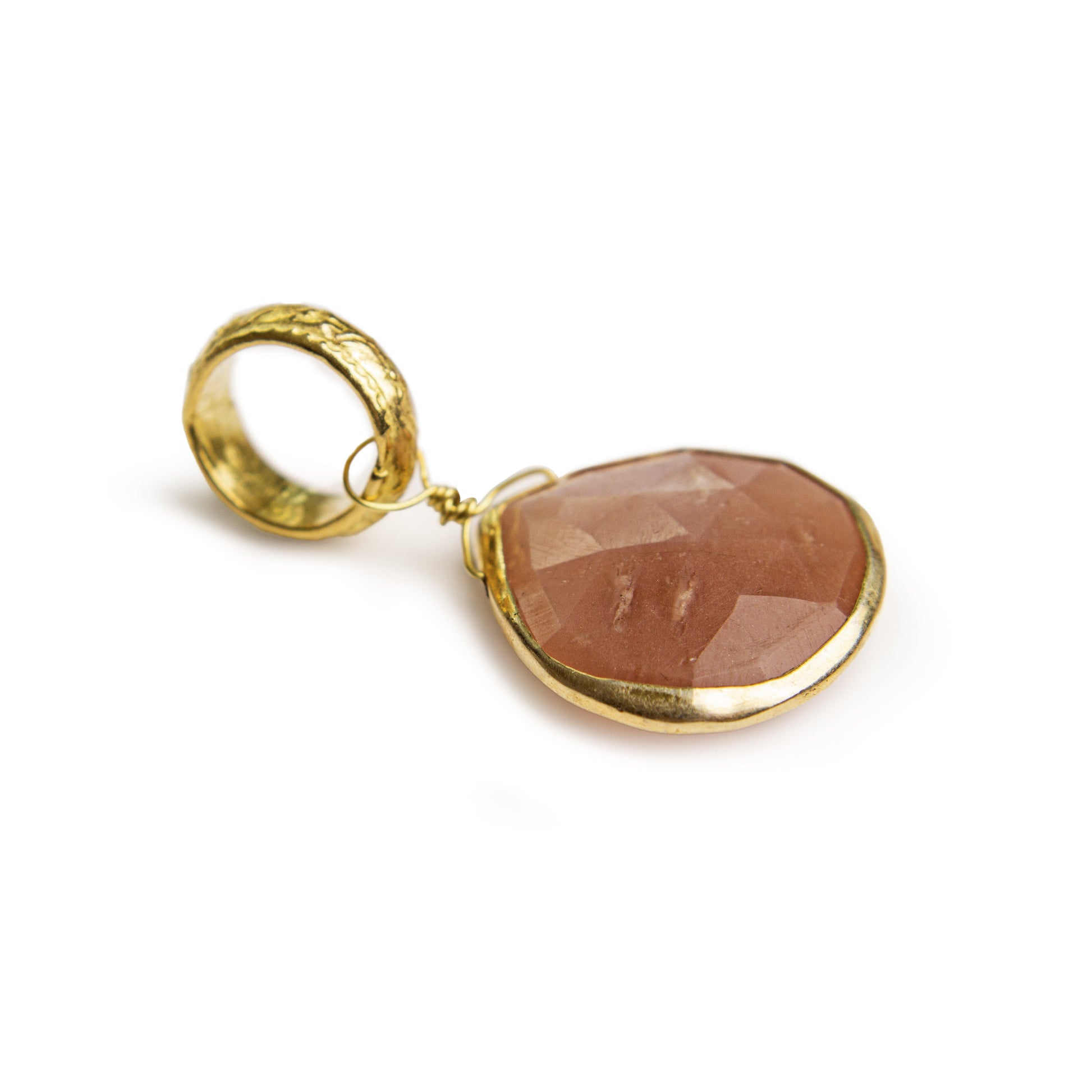 Moonstone Peach Pendant