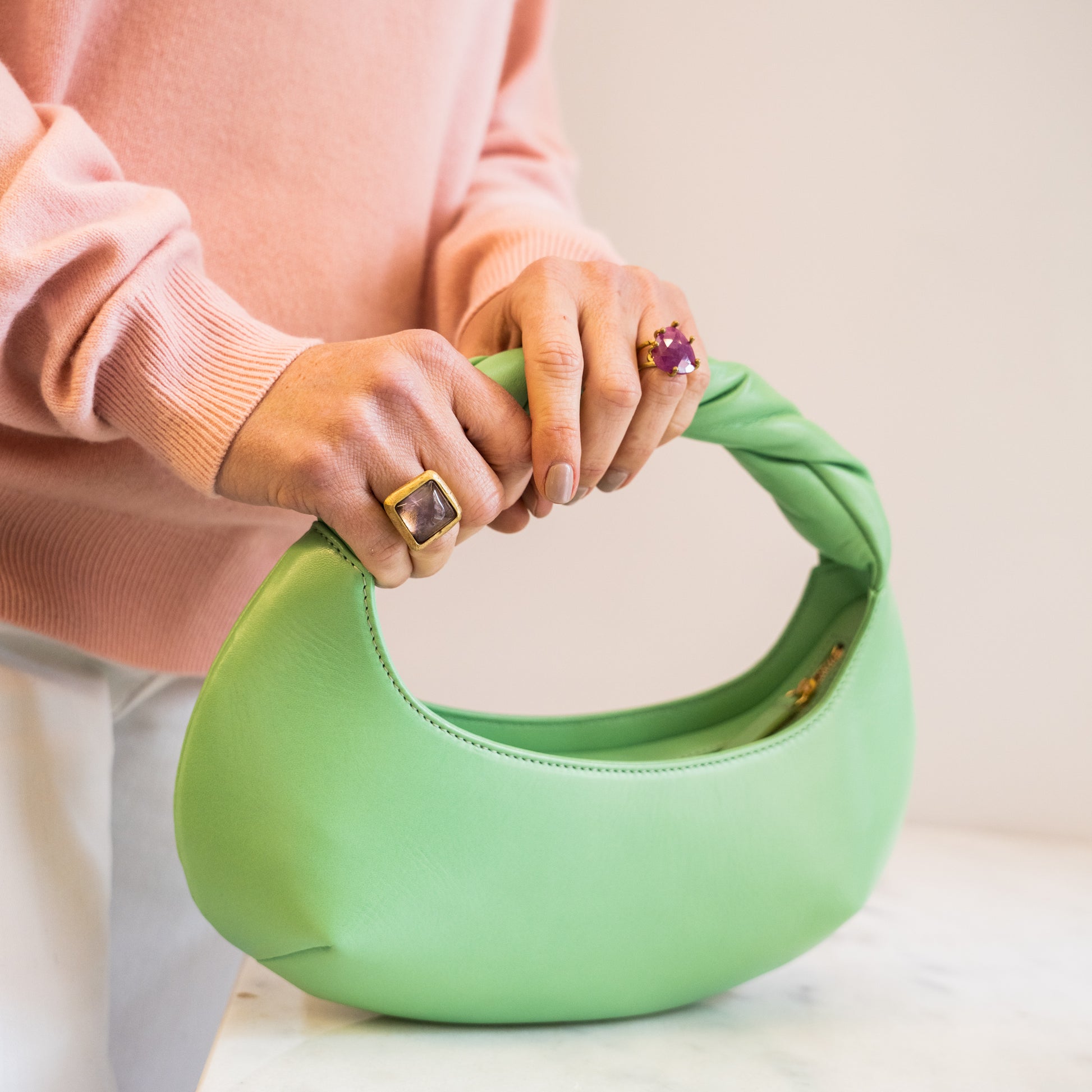Milky Rubi Ring