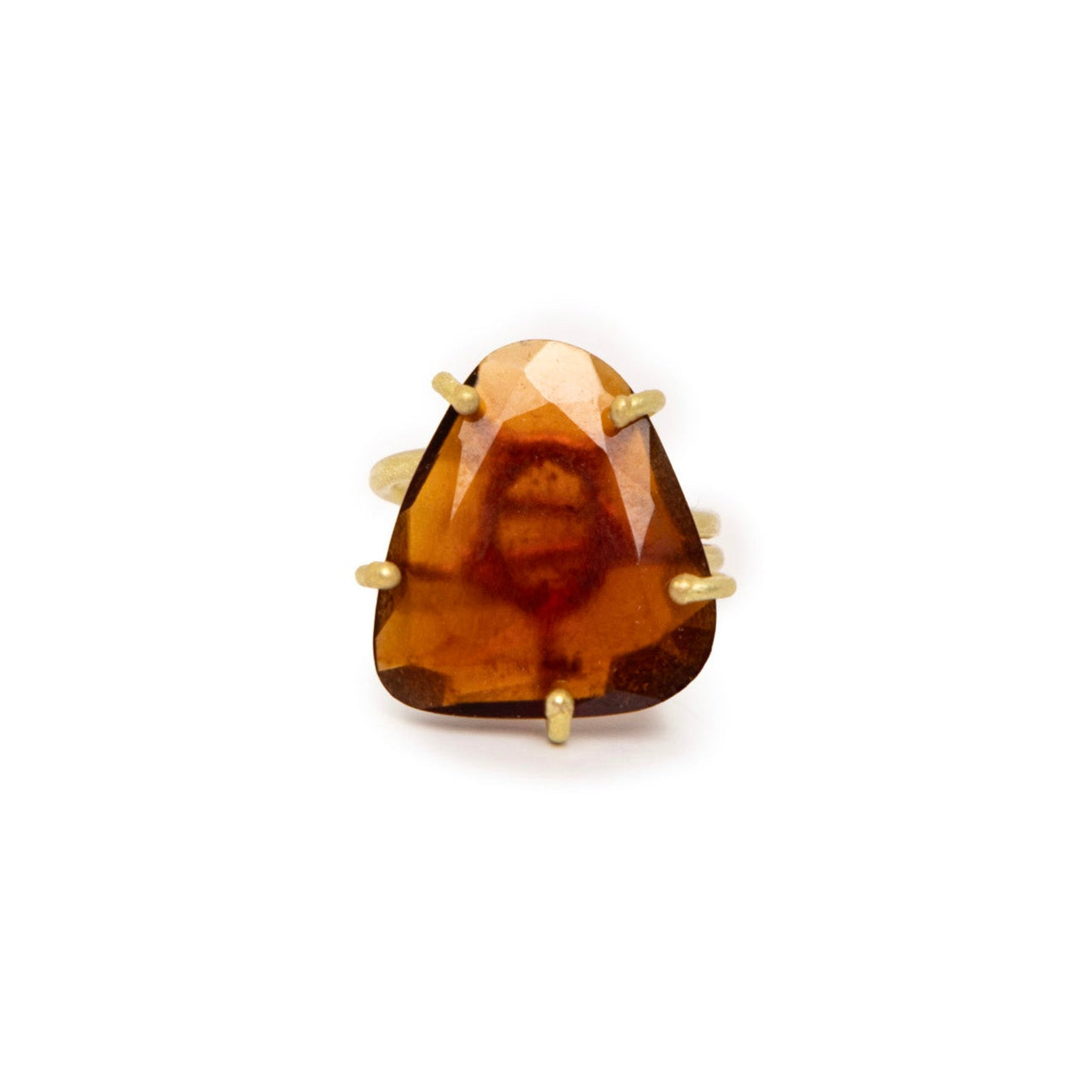Hessonite Claws Ring