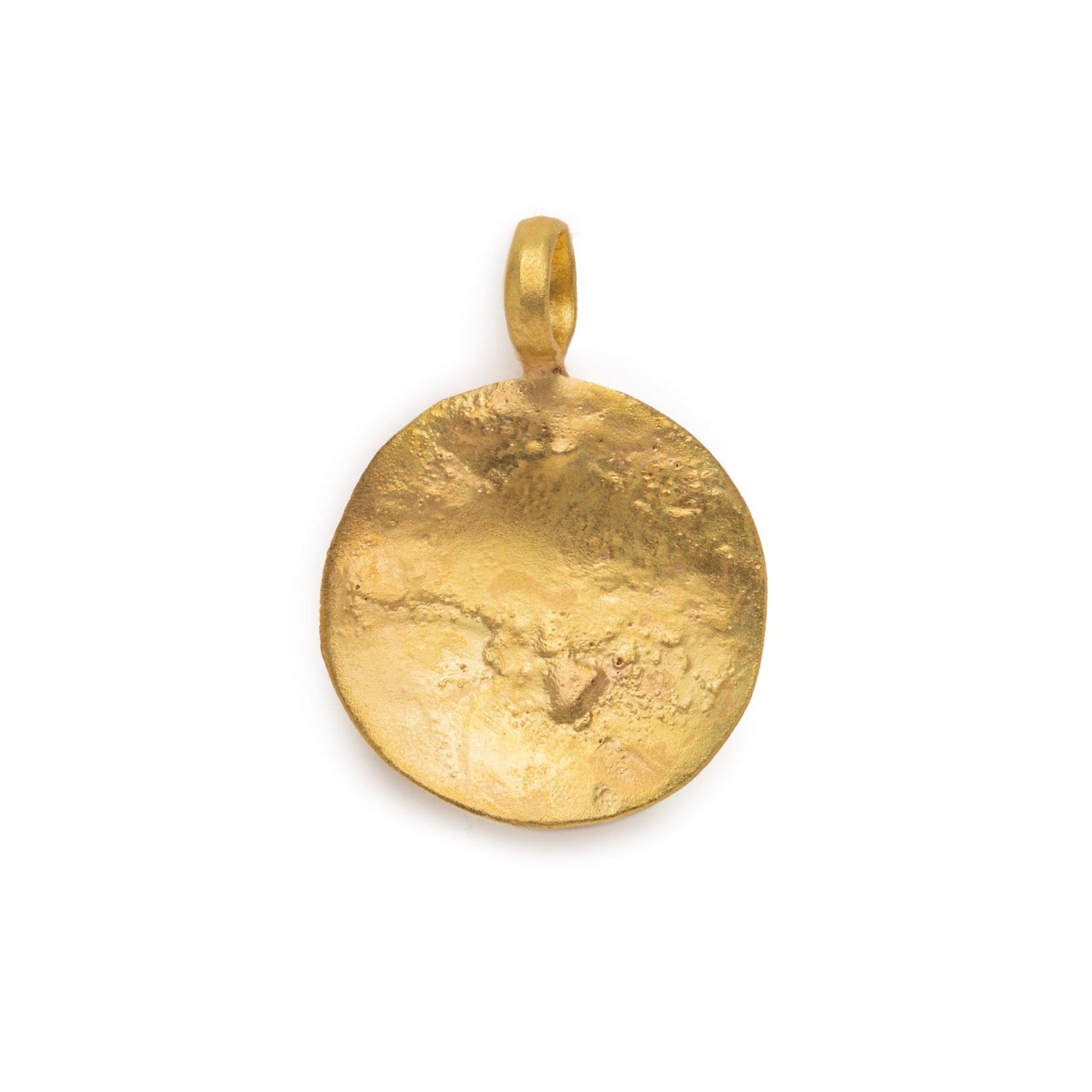 Small Drip Coin Pendant