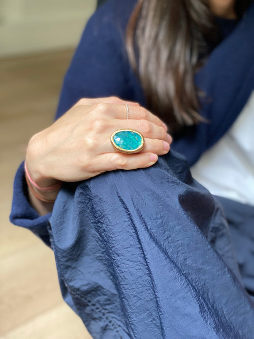 Anillo Apatita triplet
