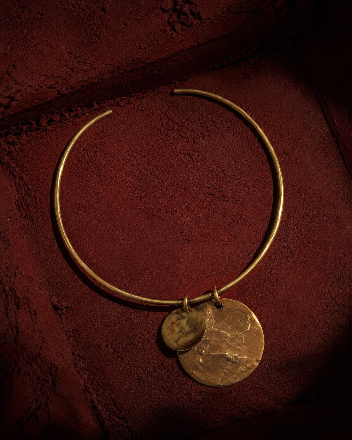 Small Drip Coin Pendant