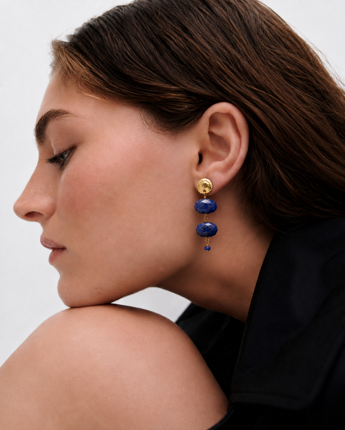 PENDIENTES MONEDA Y LAPISLÁZULI