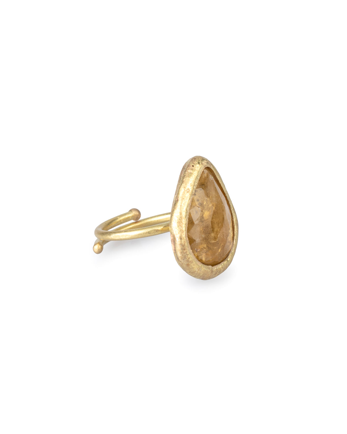 Anillo Zafiro Amarillo