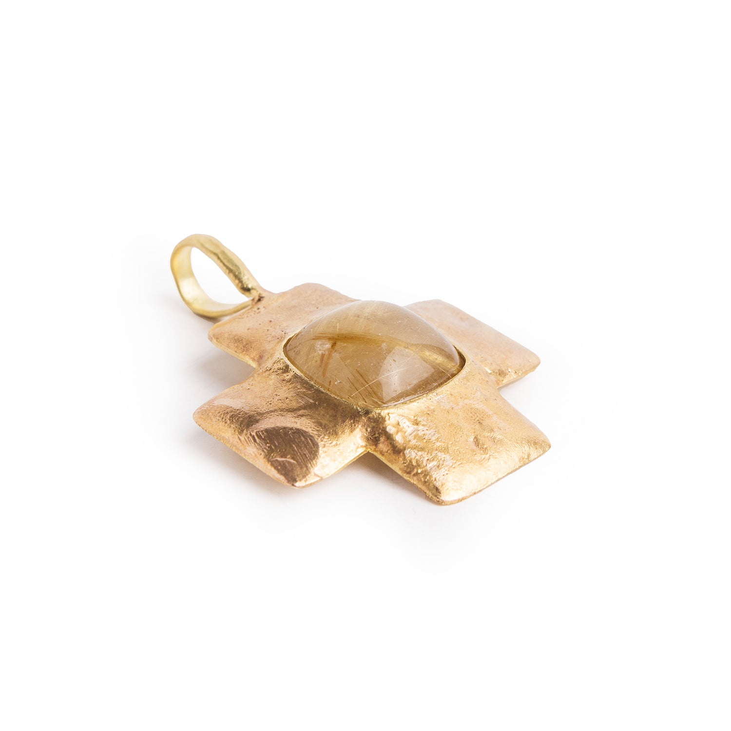 Rutile Quartz Cross