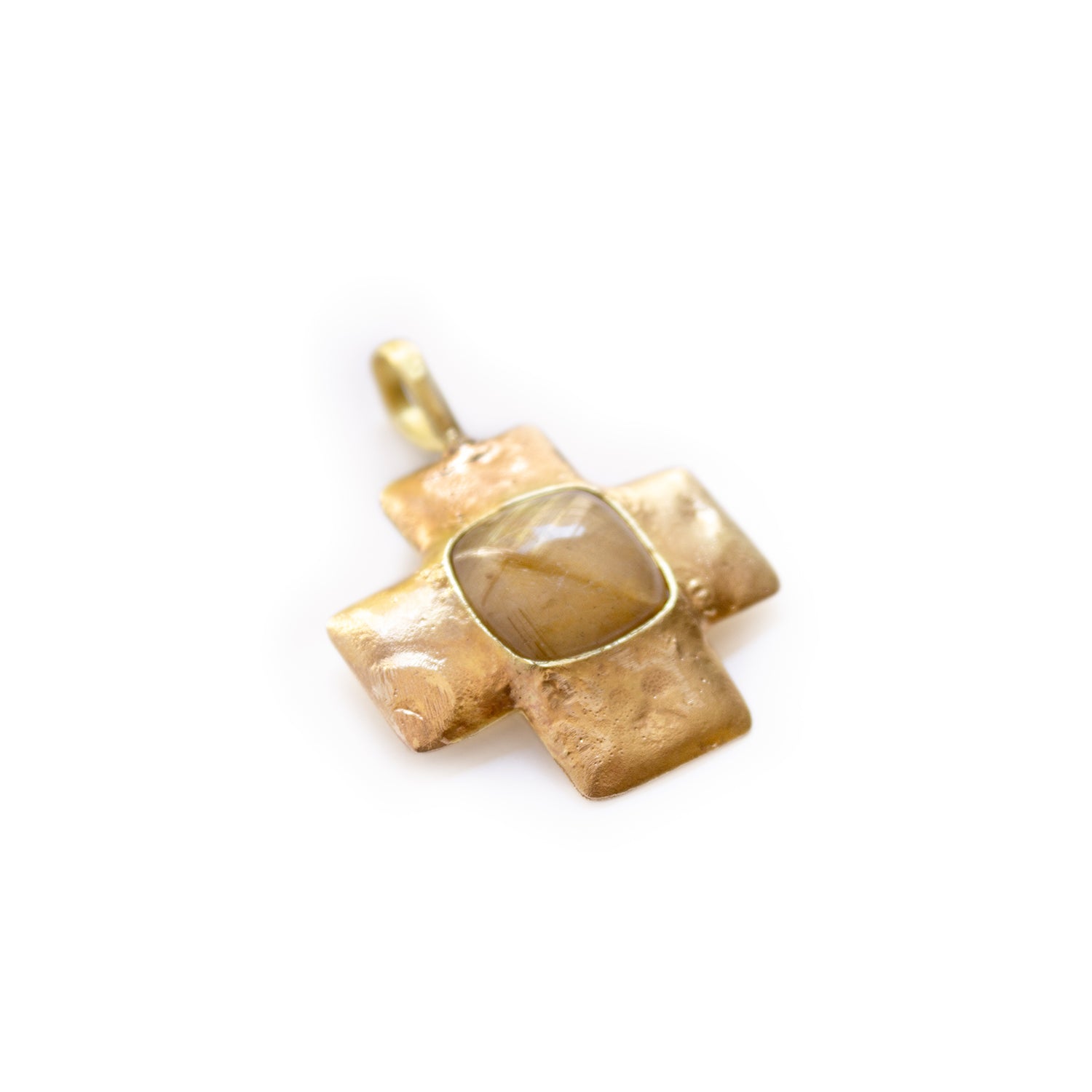 Rutile Quartz Cross