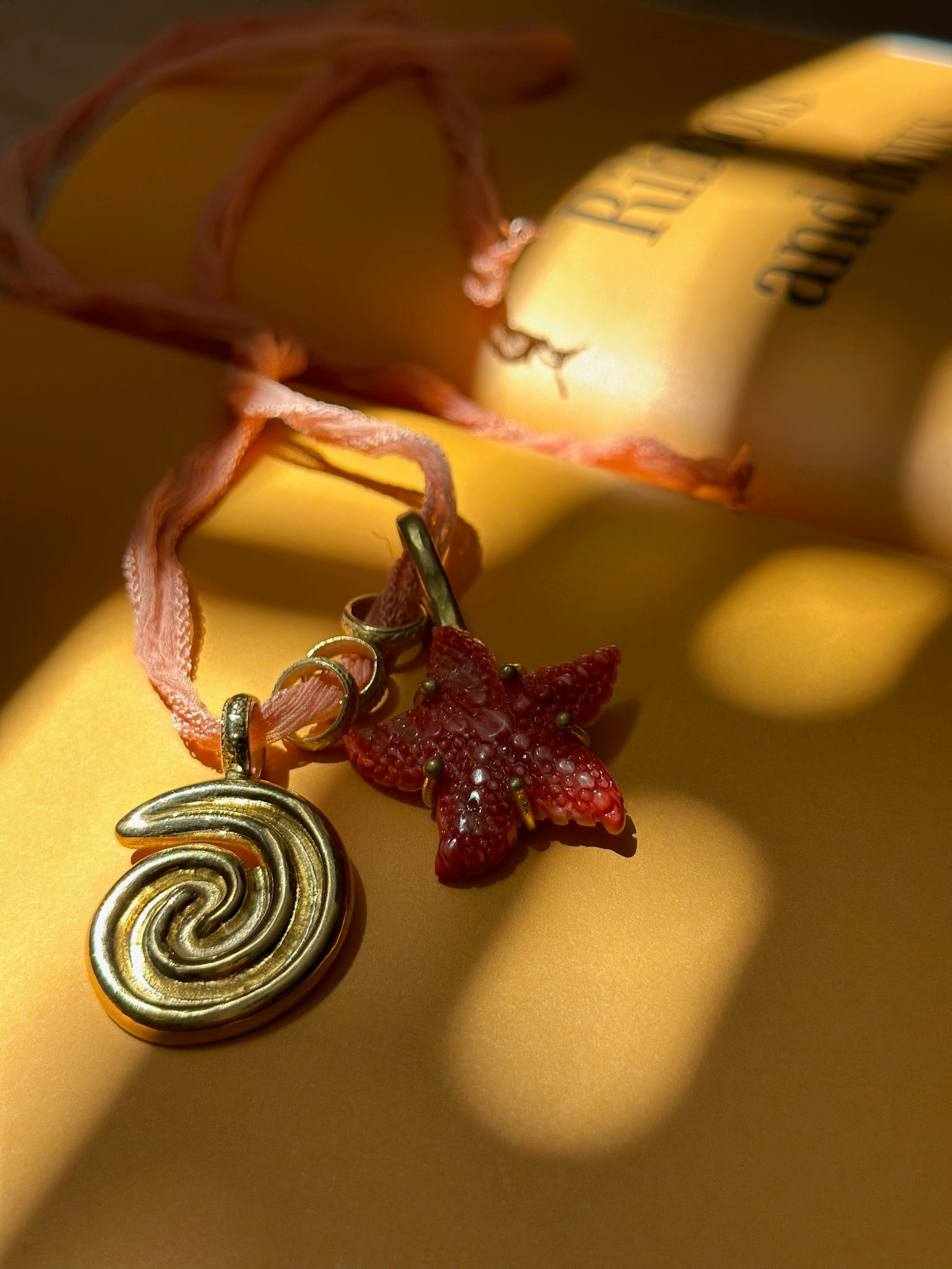 Red Starfish Pendant