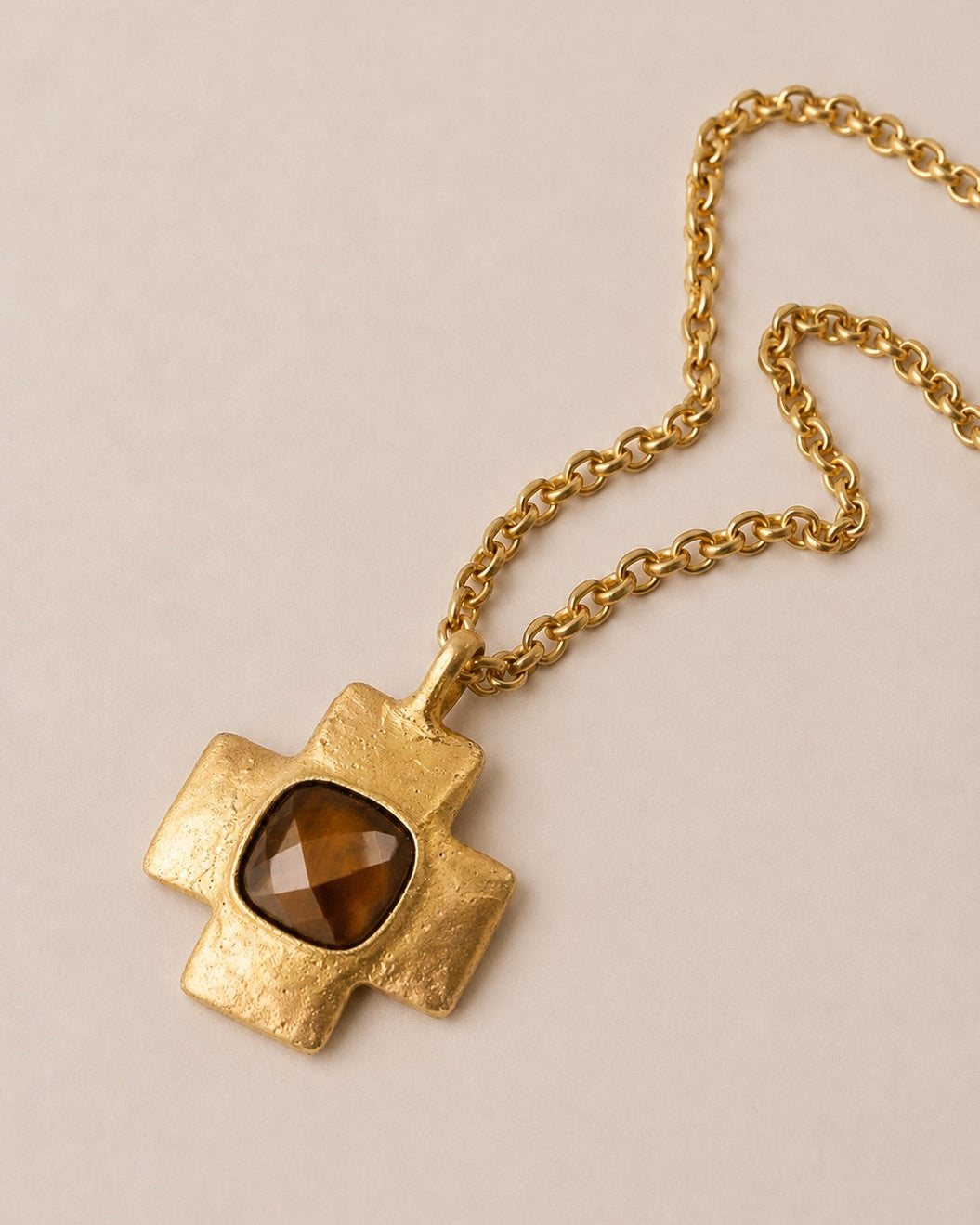 Tiger Eye Cross