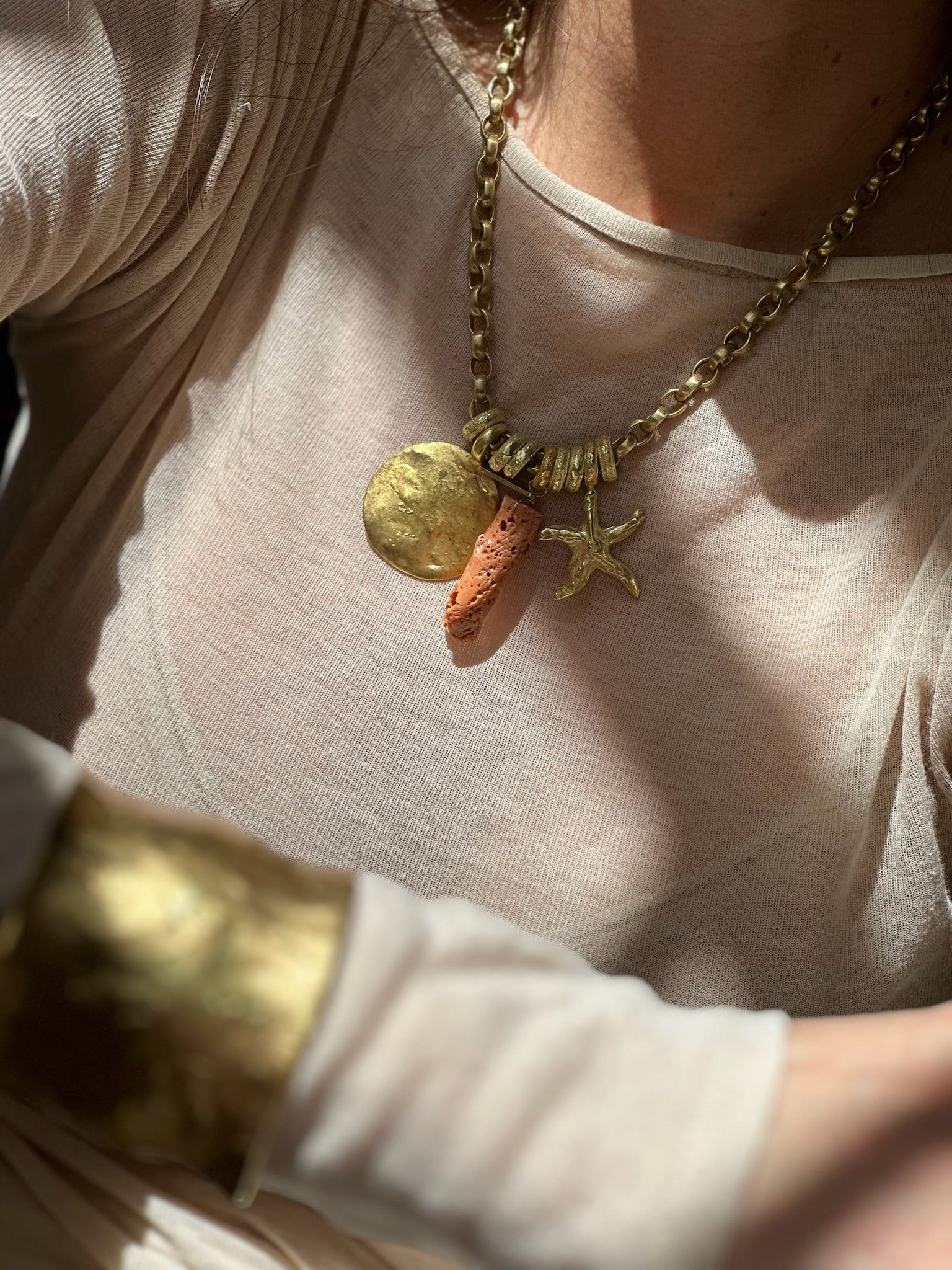 Sponge Coral Pendant