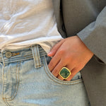 Anillo Diana Jade Africano
