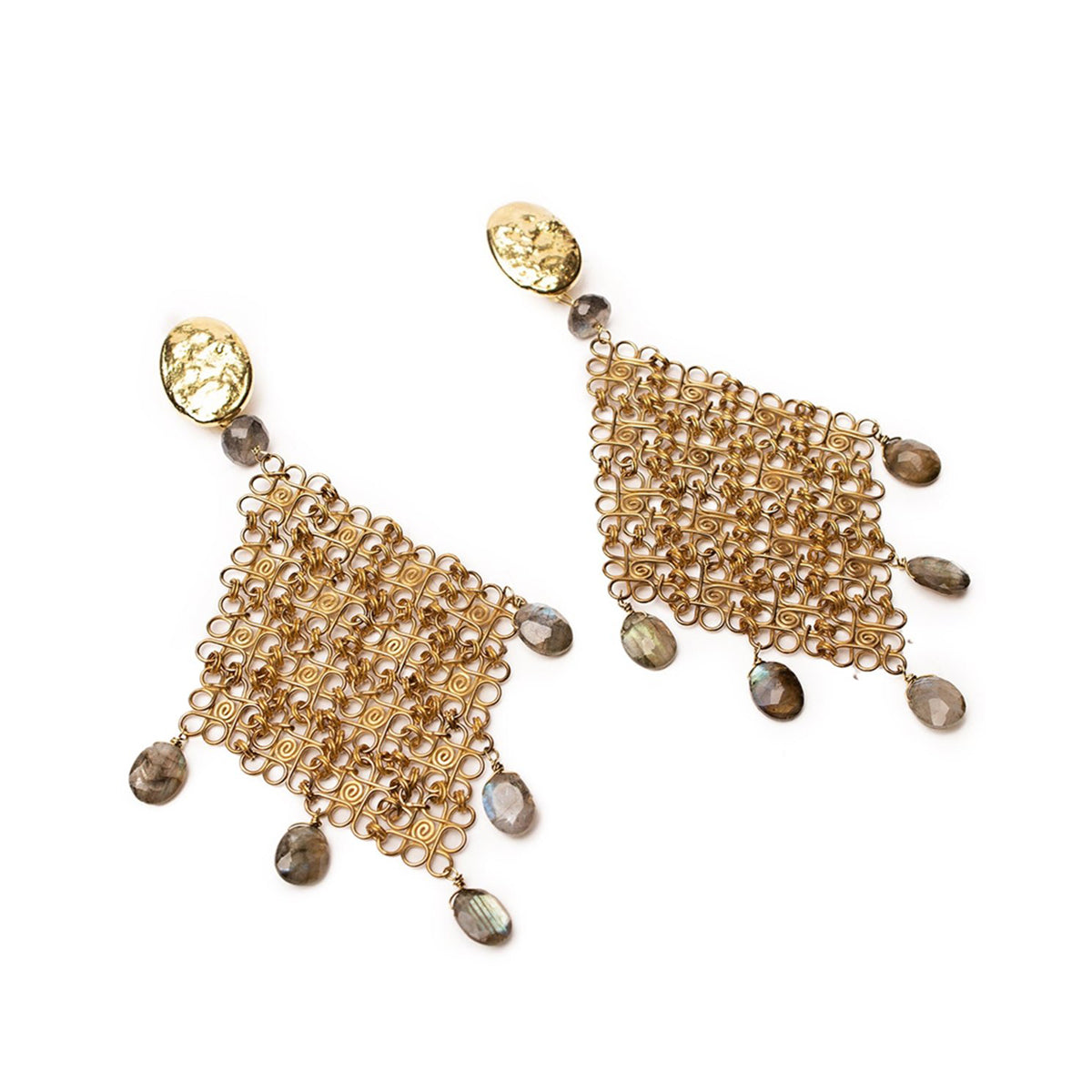 Pendientes Filigrana con Labradorita