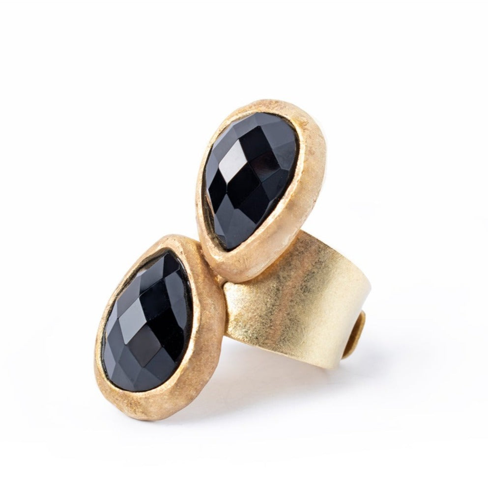 Anillo Dos gotas Ágata