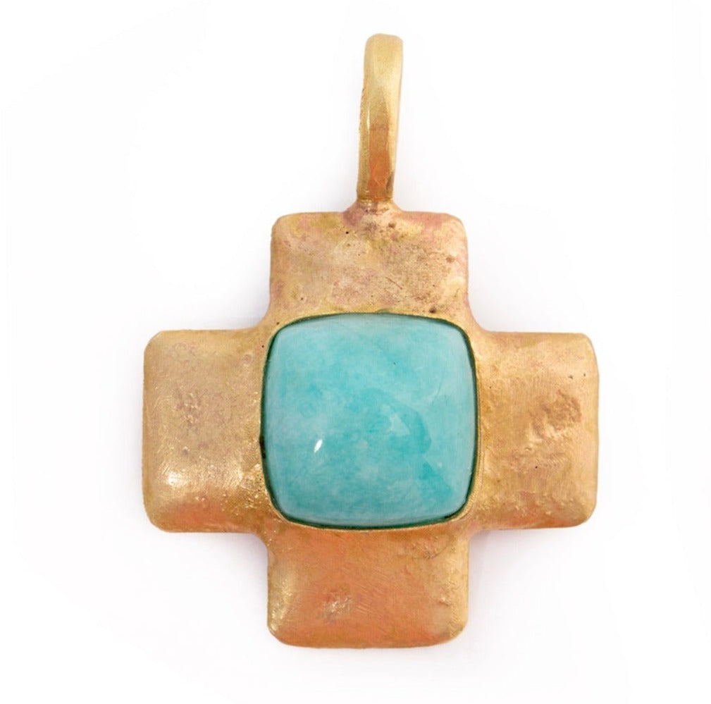 Amazonite Cross