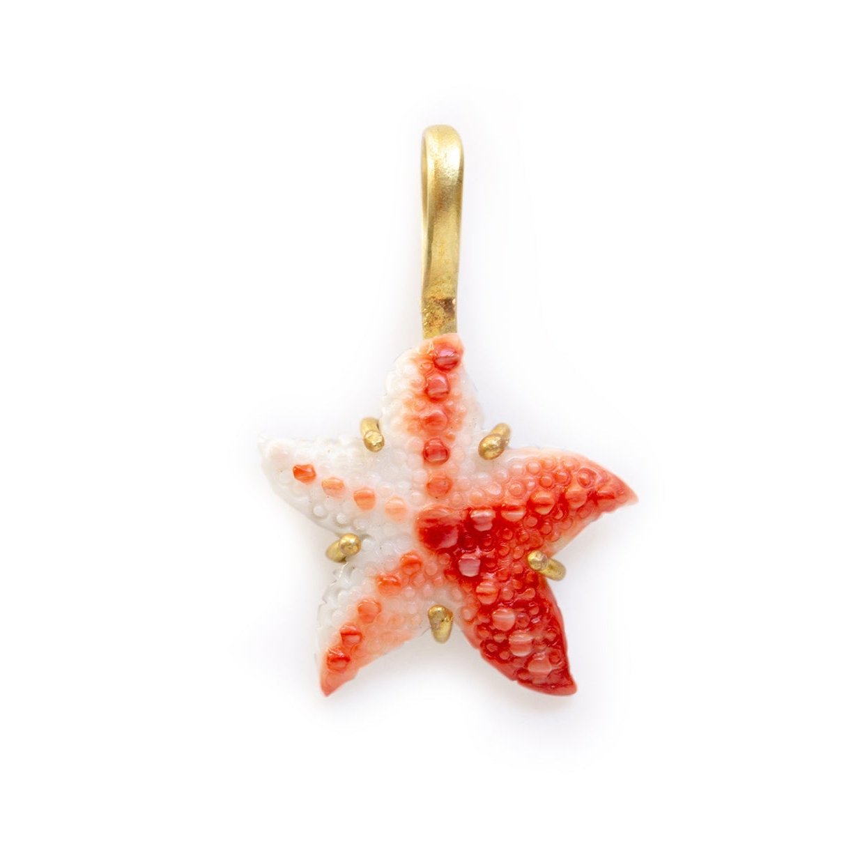 Red Starfish Pendant