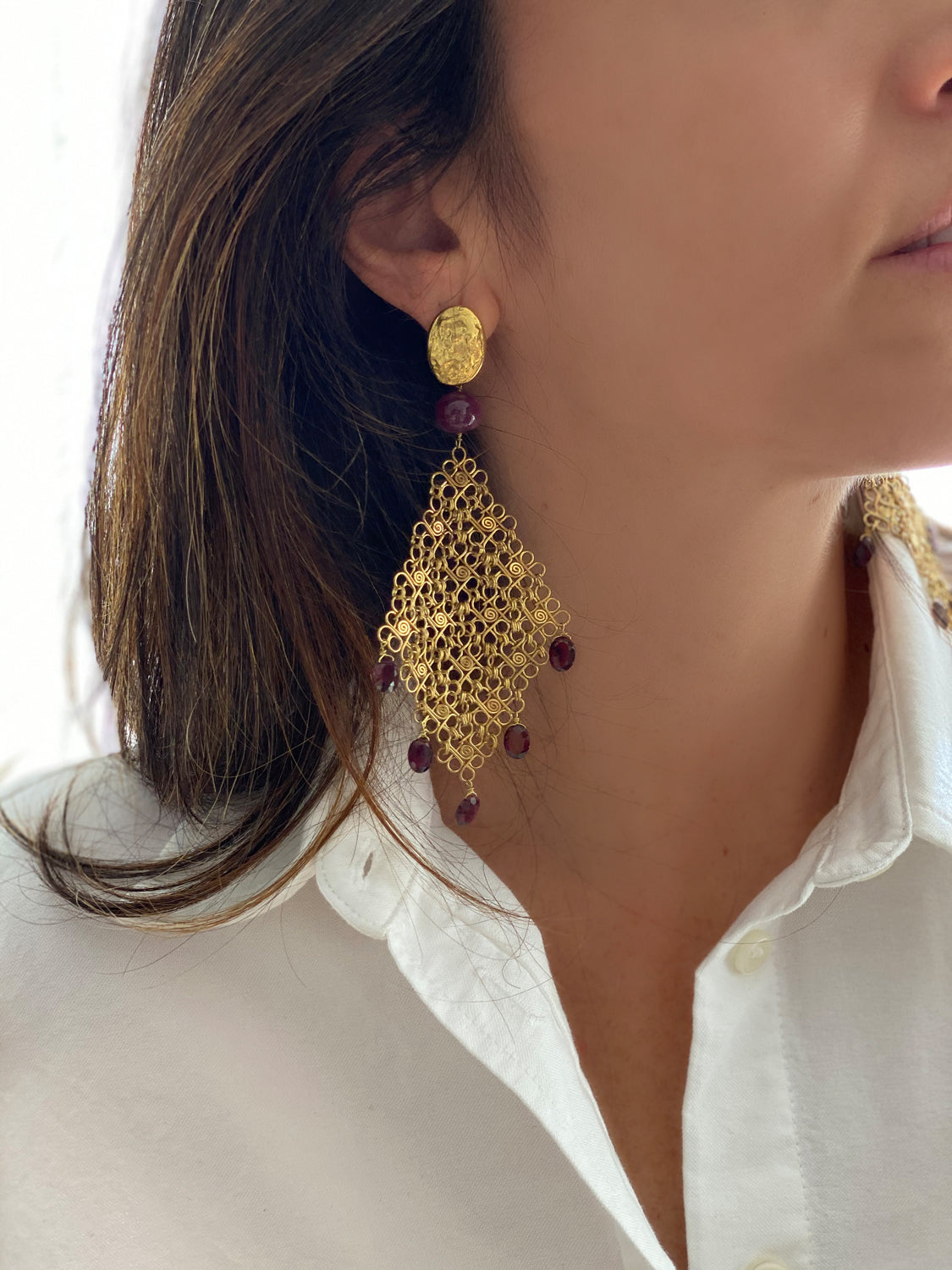 Pendientes Filigrana con Labradorita