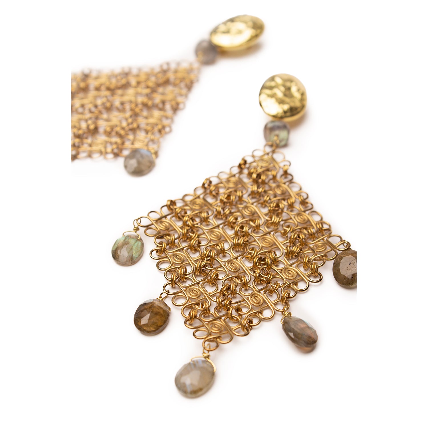 Pendientes Filigrana con Labradorita