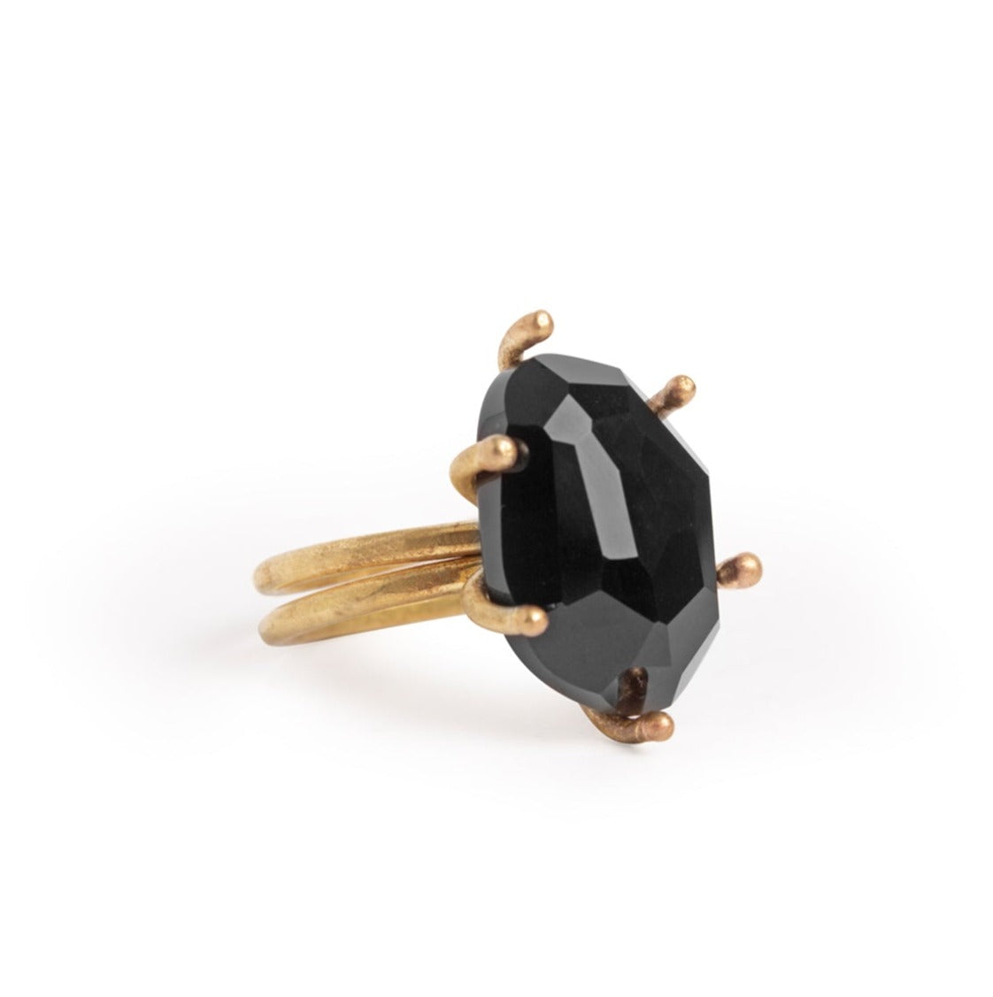 Claws Ring with Onyx