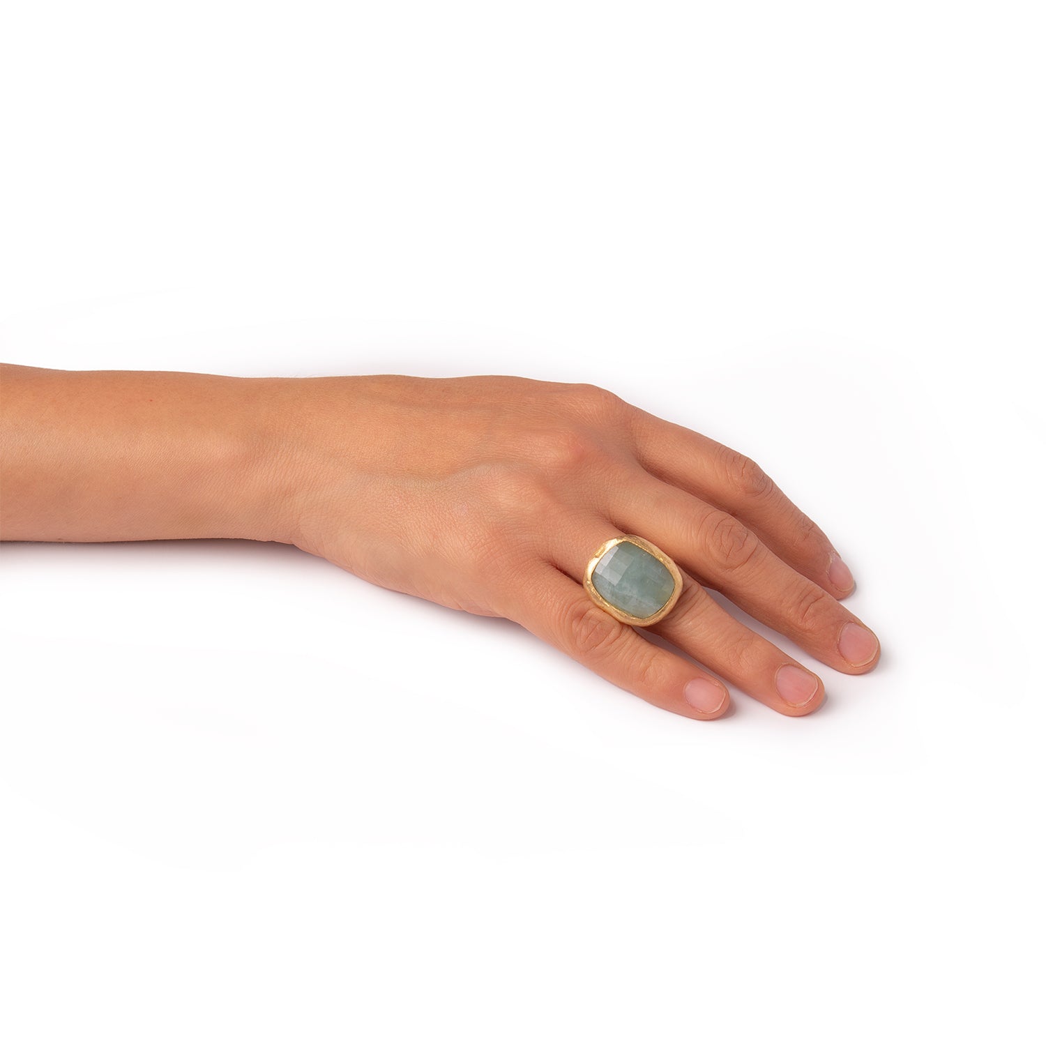 Irregular Aquamarine Ring