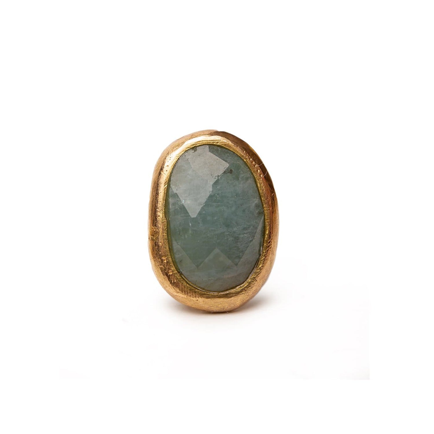 Irregular Aquamarine Ring