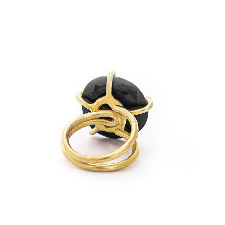 Claws Ring with Onyx