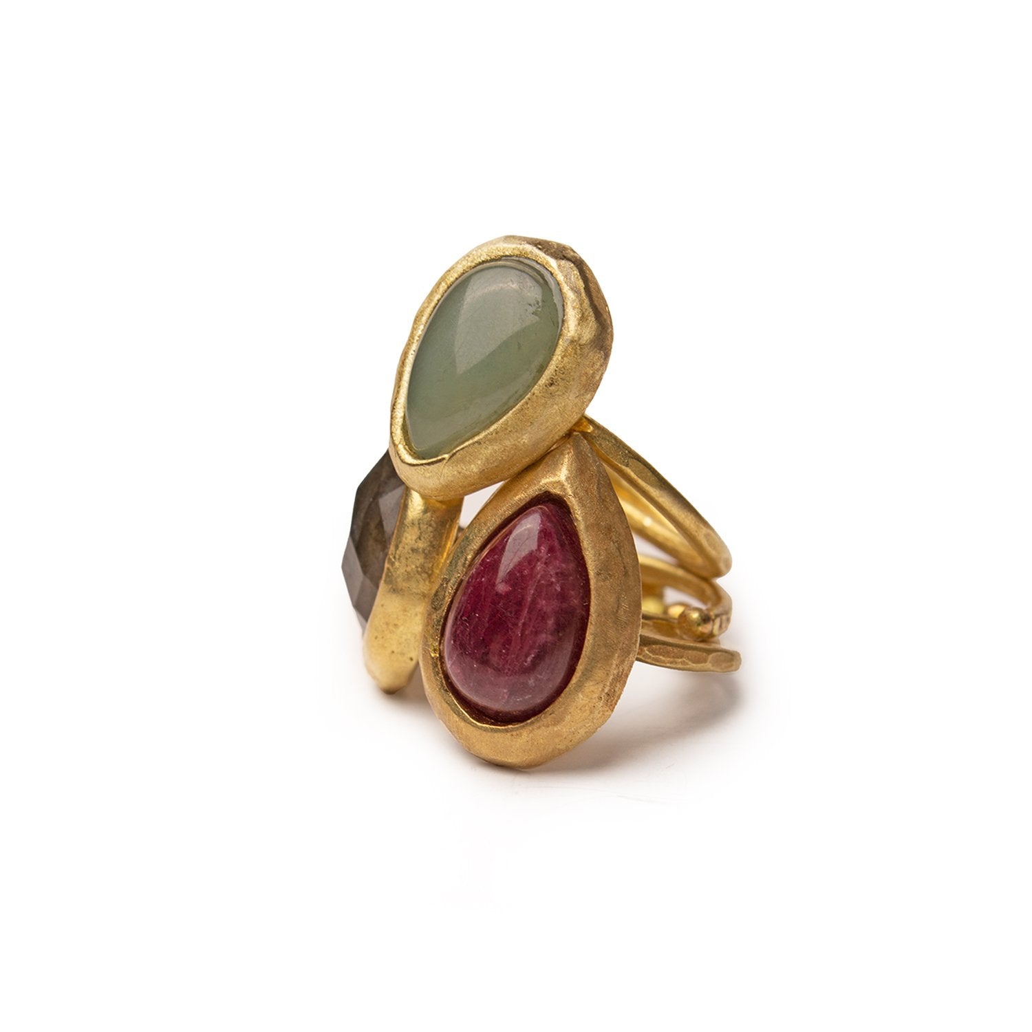 Anillo Gota Aguamarina