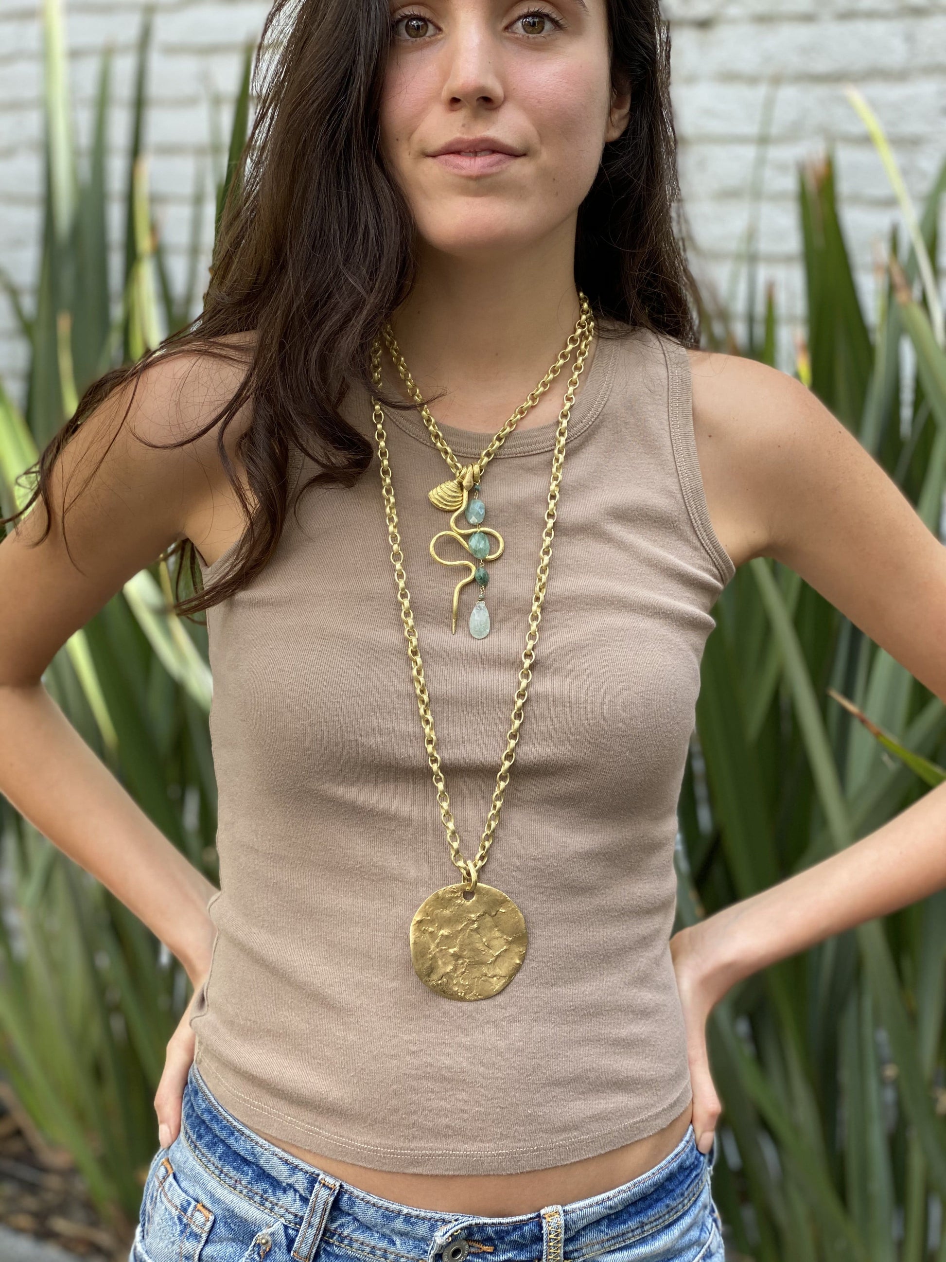 Short Brass Chain