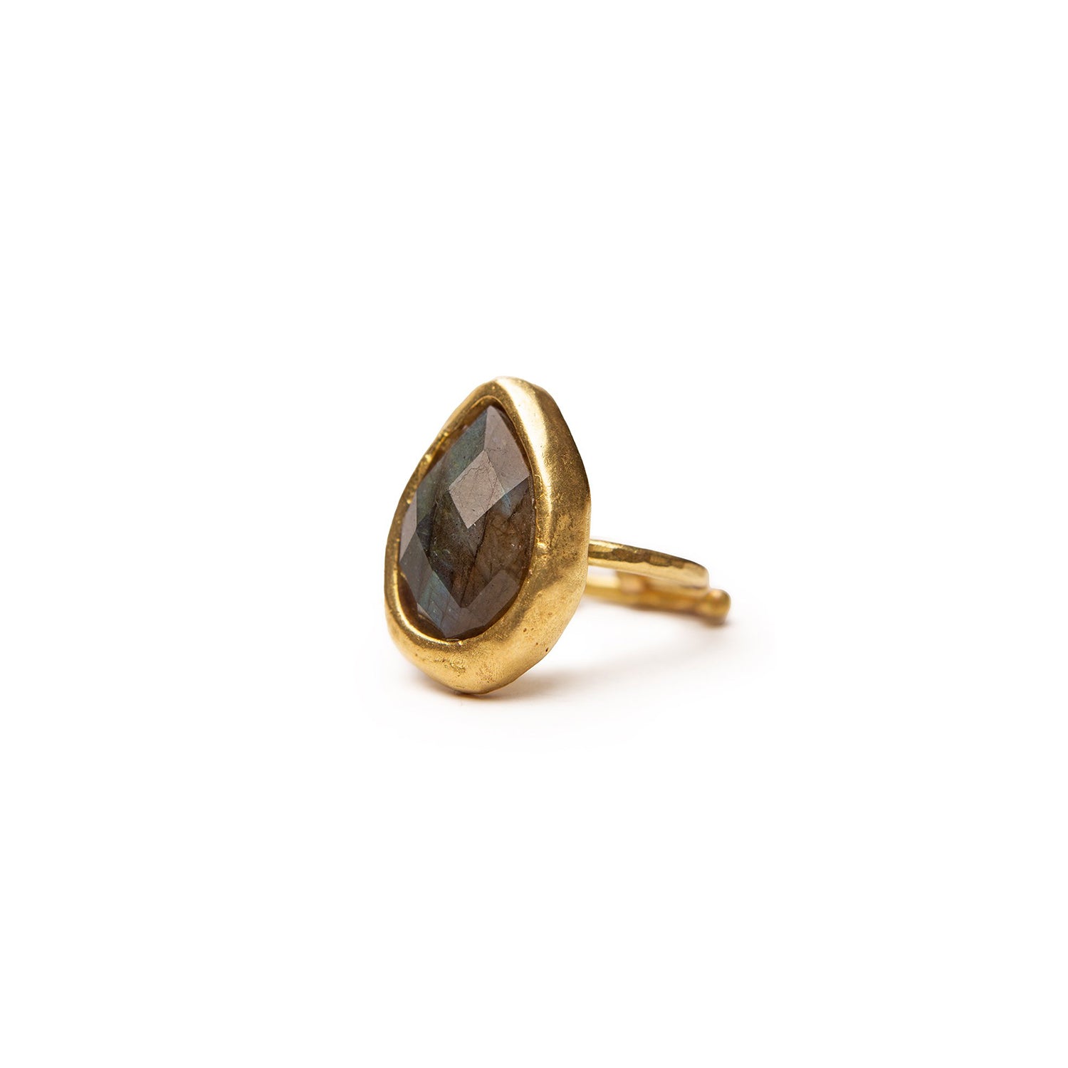 Anillo Gota Labradorita